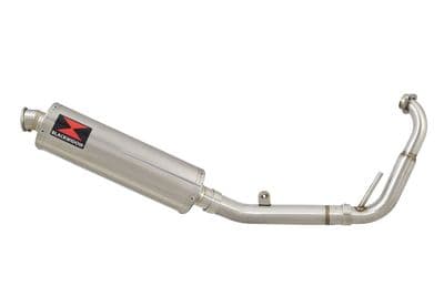YZF-R 125 2008 - 2013 Big Bore Exhaust System 400mm Oval Stainless Silencer