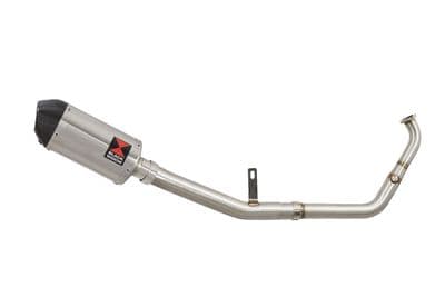 YZF - R 125 2021 - 2024 De - Cat Exhaust System 200mm Oval Stainless Carbon Tip Silencer