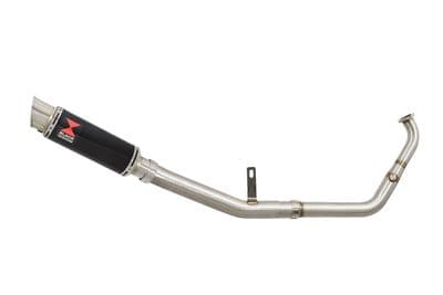 YZF - R 125 2021 - 2024 De - Cat Exhaust System 230mm GP Round Black Stainless Silencer