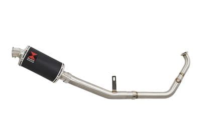 YZF - R 125 2021 - 2024 De - Cat Exhaust System 230mm Oval Black Stainless Silencer