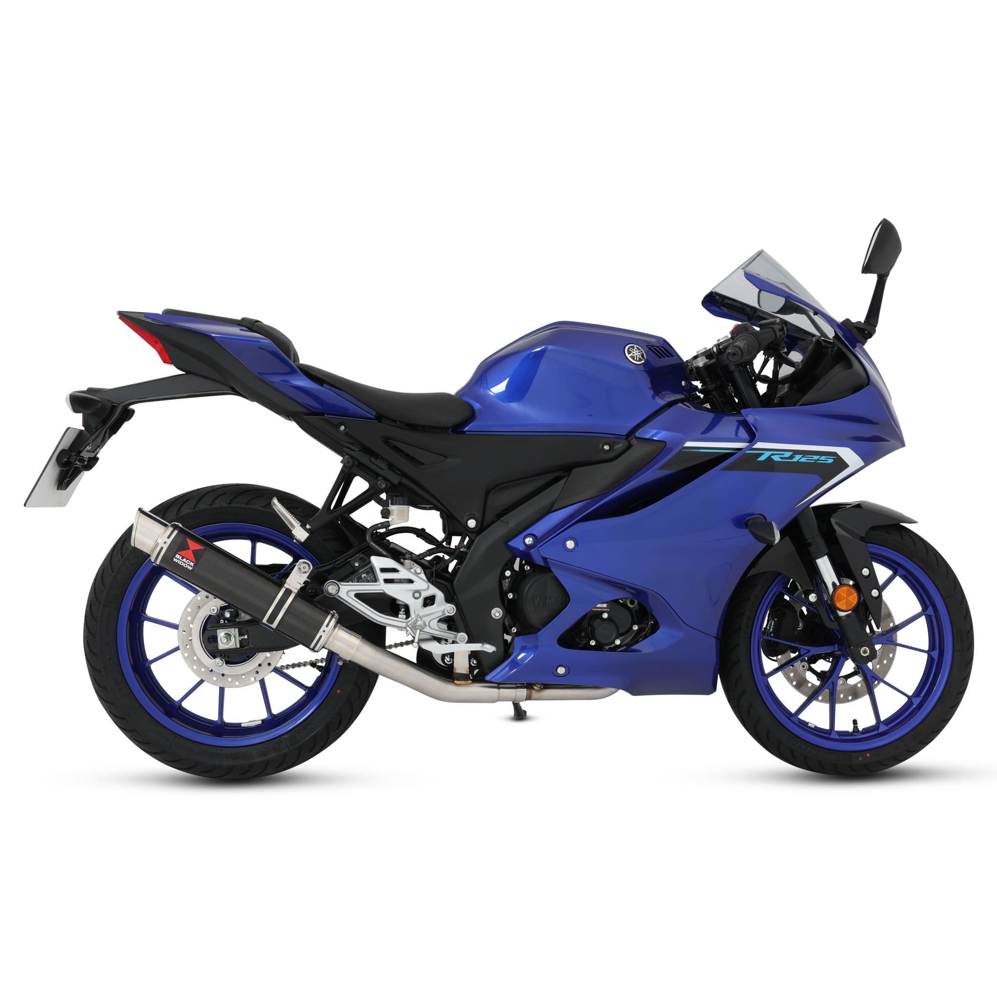 YZF - R 125 2025 - 2026 Exhaust System 350 mm Round GP Carbon Silencer