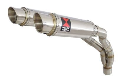 YZF R1 04-06 De-cat Twin Silencer Kit 230mm GP Round Stainless