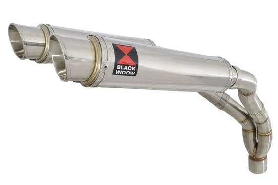 YZF R1 04-06 De-cat Twin Silencer Kit 350mm GP Round Stainless