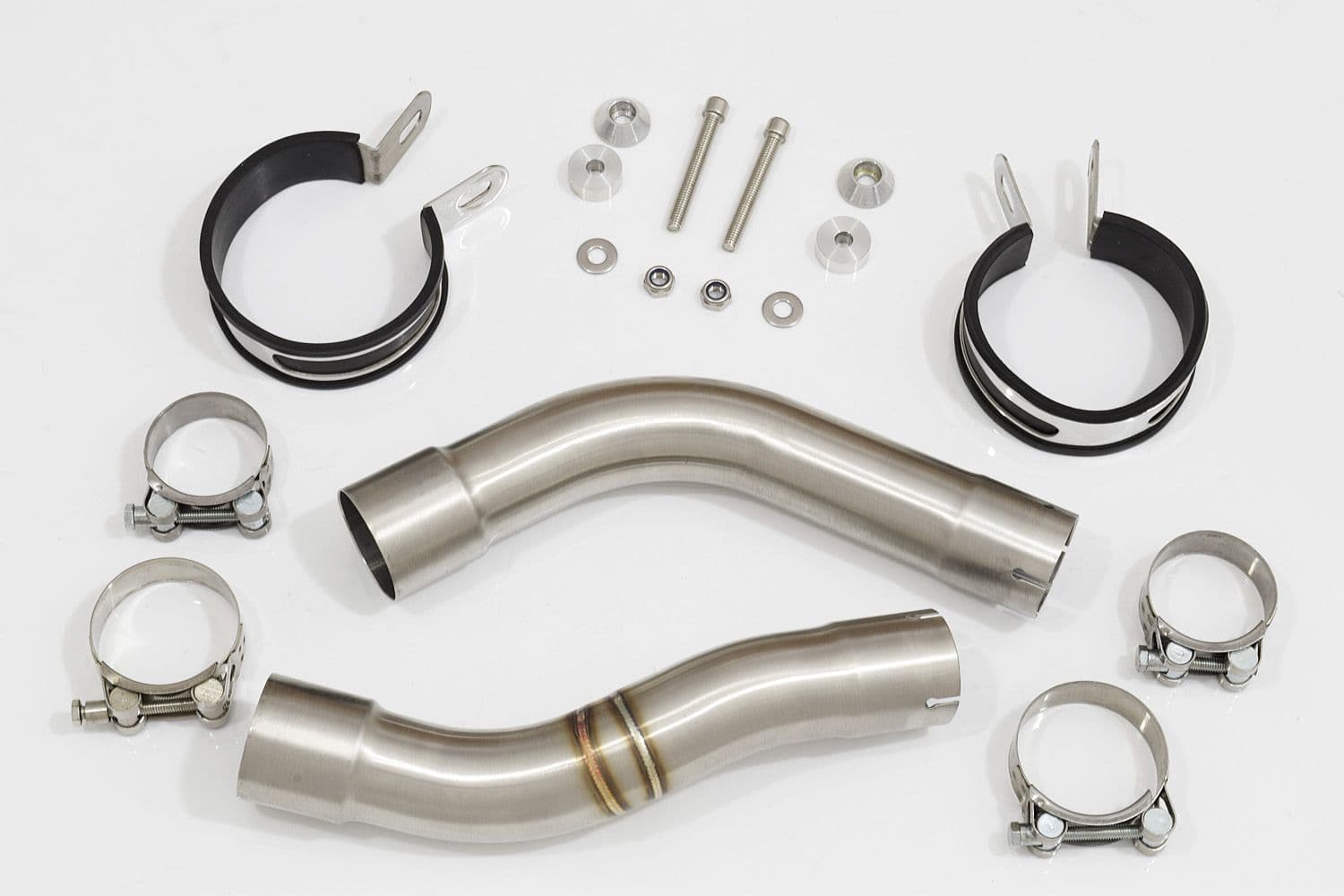 YZF R1 04-06 Twin Silencer Kit 230mm GP Round Blue Tip Carbon