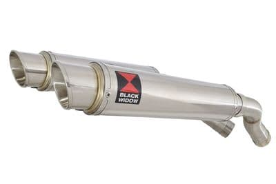 YZF R1 04-06 Twin Silencer Kit 350mm GP Round Stainless