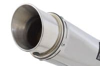YZF R1 5PW 02-03 Exhaust Link Pipe + 230mm GP Round Stainless Silencer