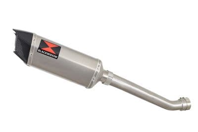 YZF R1 5PW 02-03 Exhaust Link Pipe + 300mm Hexagonal Stainless Carbon Tip Silencer