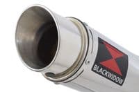 YZF R1 5PW 02-03 Exhaust Link Pipe + 360mm GP Round Stainless Silencer