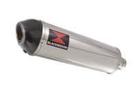 YZF R1 5PW 02-03 Exhaust Link Pipe + 400mm Oval Stainless Carbon Tip Silencer