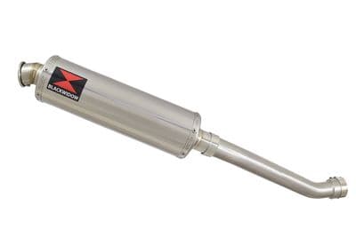 YZF R1 5PW 02-03 Exhaust Link Pipe + 400mm Round Stainless Silencer