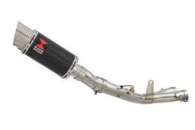 YZF - R1 R1M 2015 - 2025 Stainless De - Cat Collector + 200mm Round Carbon Silencer