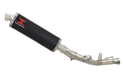 YZF - R1 R1M 2015 - 2025 Stainless De - Cat Collector + 400mm Oval Black Stainless Silencer