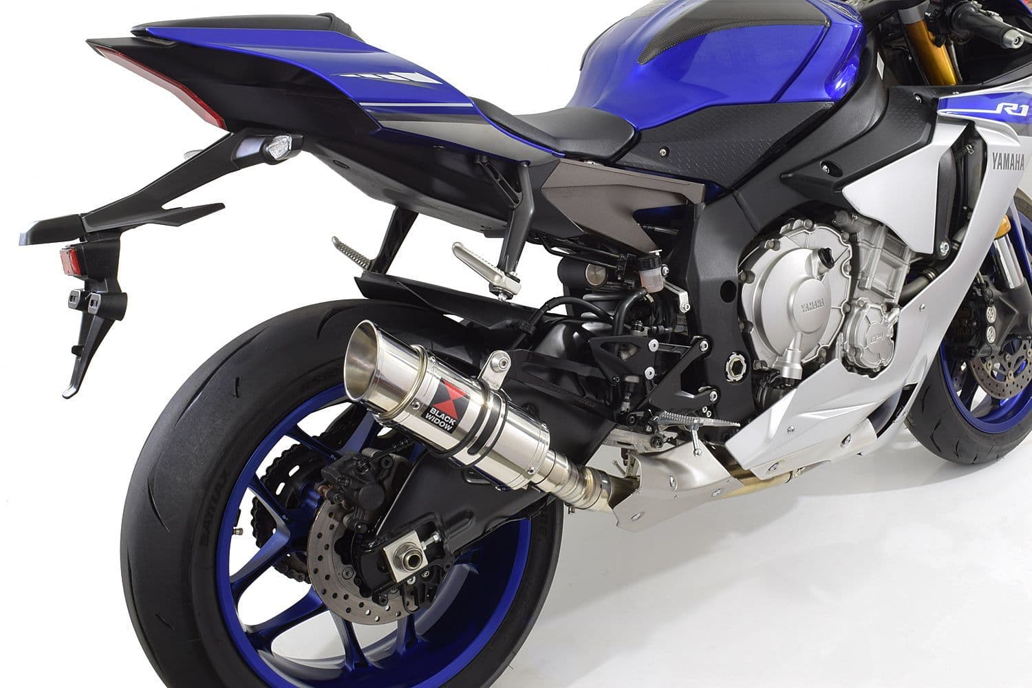 YZF - R1 R1M 2015 - 2025 Stainless Link Pipe 200mm Round Stainless