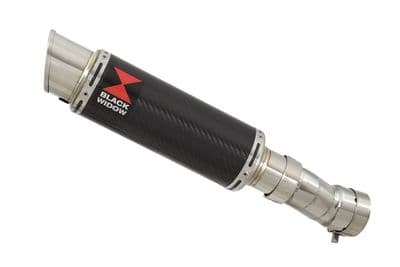 YZF - R1 R1M 2015 - 2025 Stainless Link Pipe + 230mm GP Round Carbon Silencer