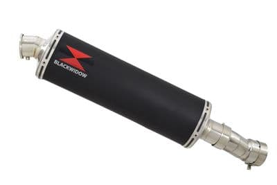 YZF - R1 R1M 2015 - 2025 Stainless Link Pipe + 400mm Oval Black Stainless Silencer