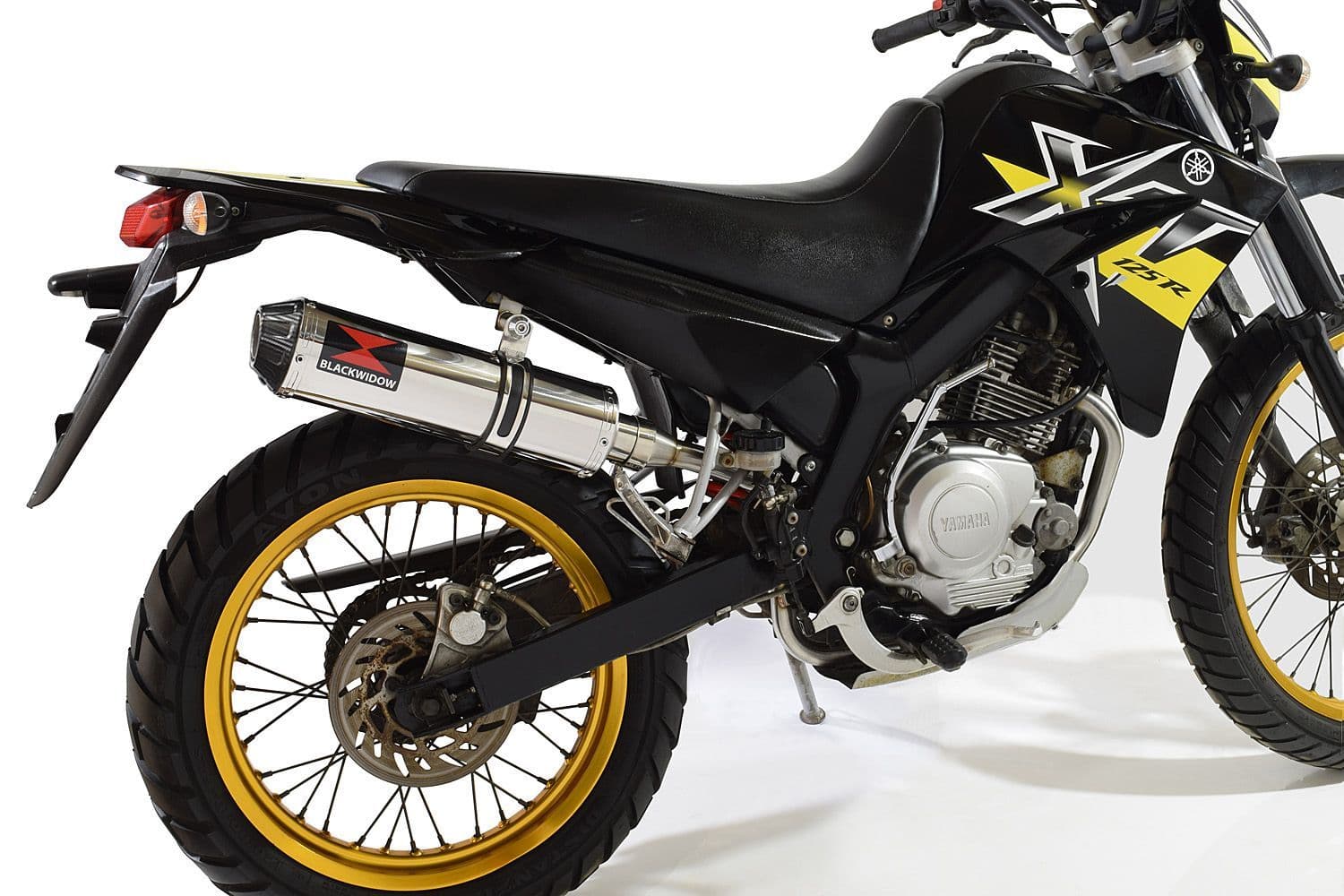 YZF-R6 1998-2002 Exhaust Silencer 370mm Round Stainless Carbon Tip