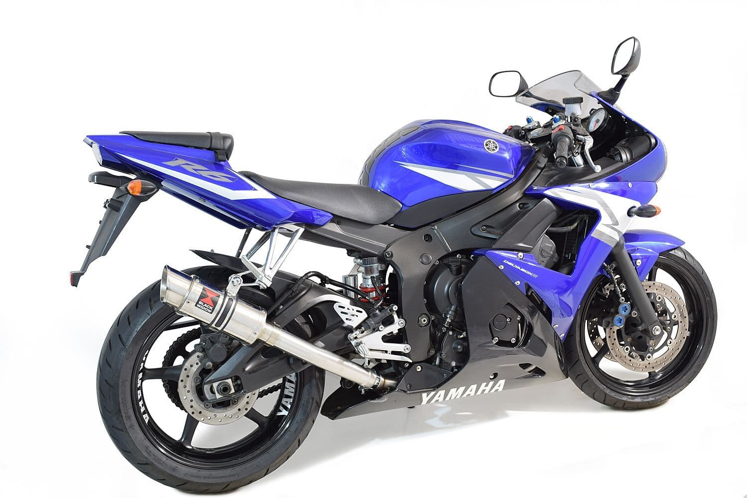 YZF-R6 2003-2005 De-Cat Exhaust System 200mm Round Stainless Silencer