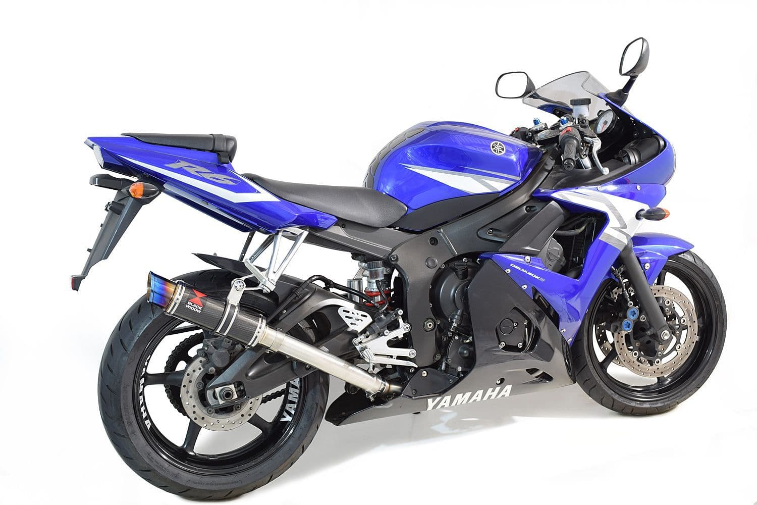 アール YZF-R6 2003-2005 De-Cat Exhaust System 230mm Round Carbon