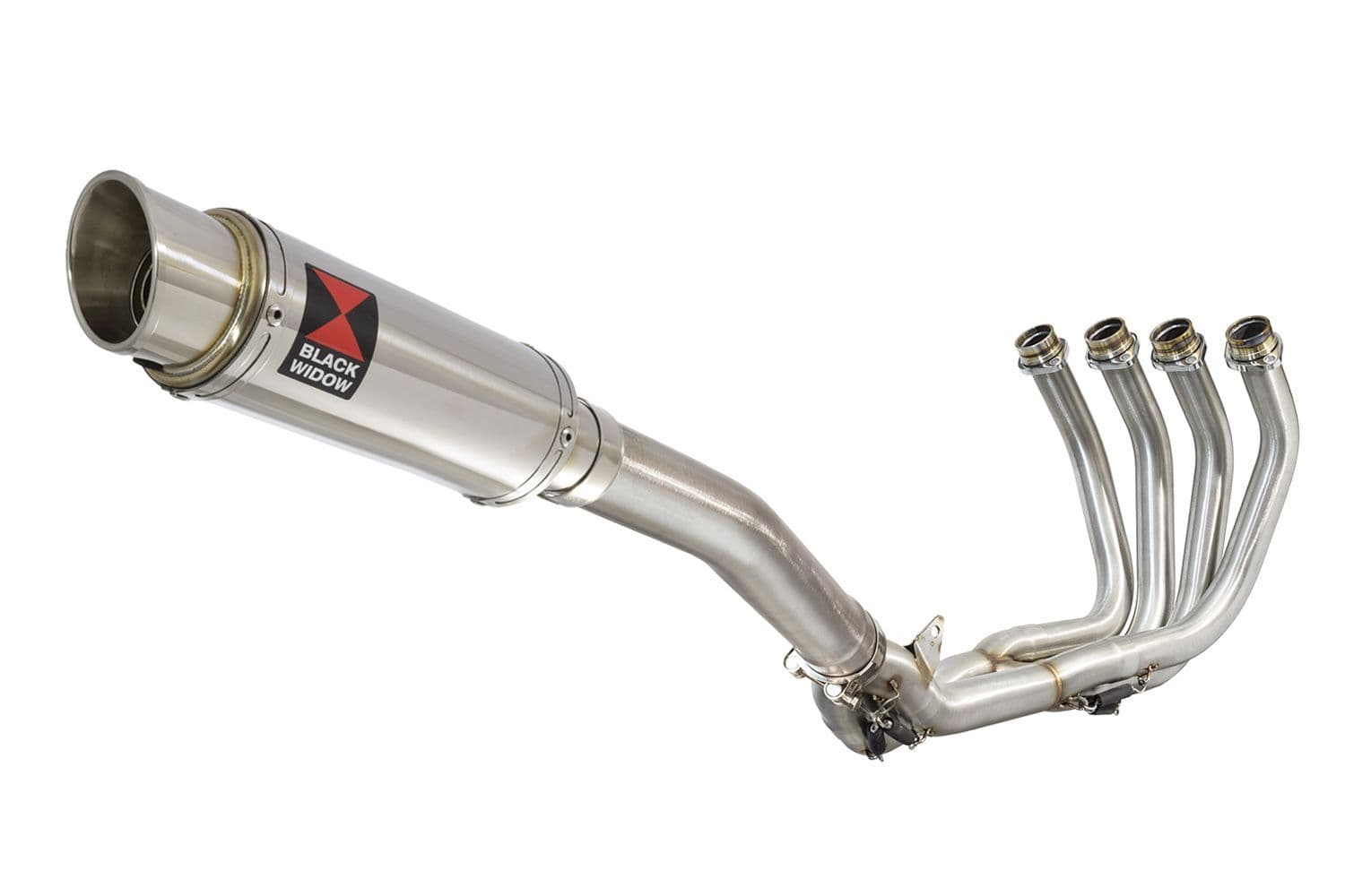 YZF-R6 2003-2005 De-Cat Exhaust System 230mm Round Stainless Silencer