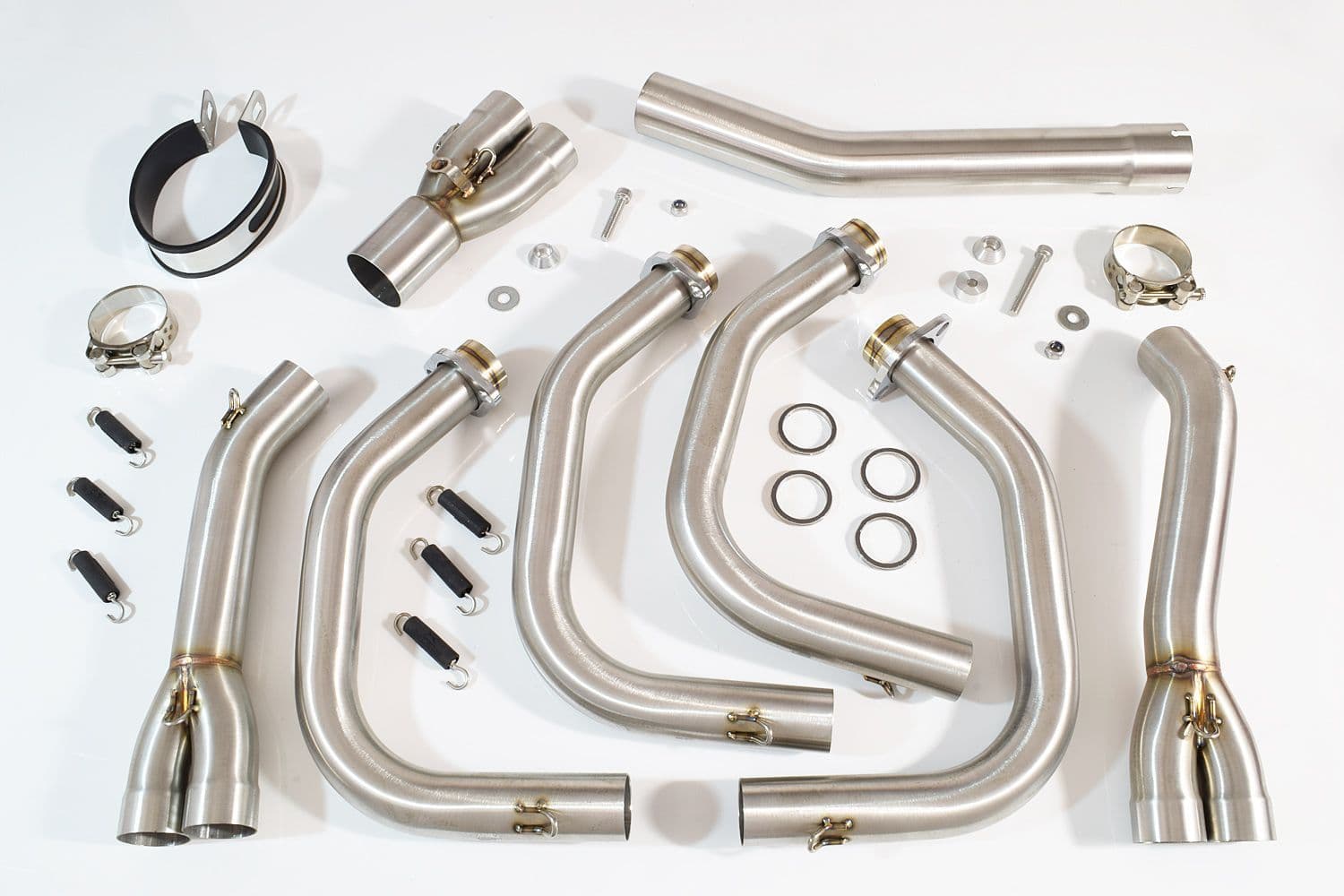 YZF-R6 2003-2005 De-Cat Exhaust System 300mm Oval Stainless Carbon