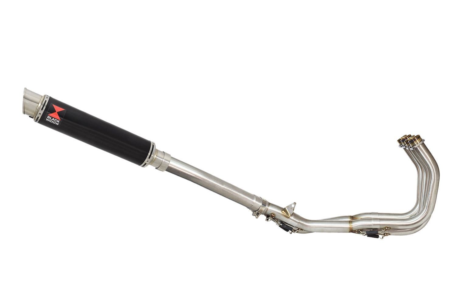 YZF-R6 2003-2005 De-Cat Exhaust System 350 mm Round Black