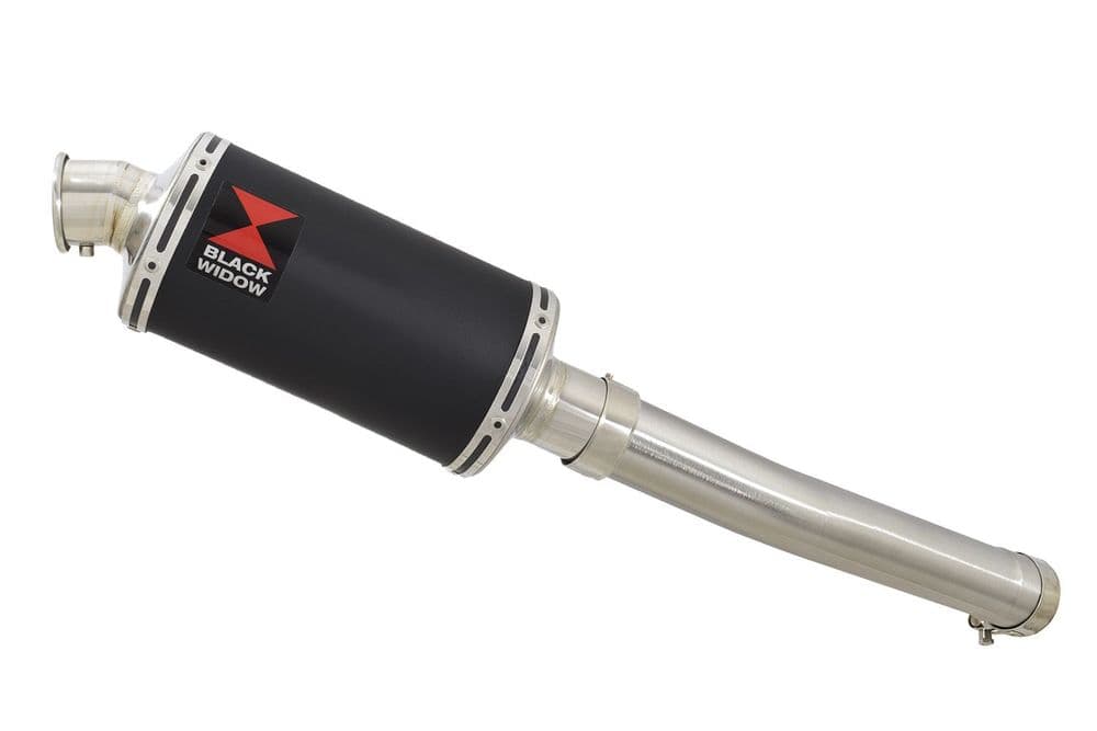 YZF-R6 2003-2005 Exhaust Silencer Kit 230mm Oval Black Stainless