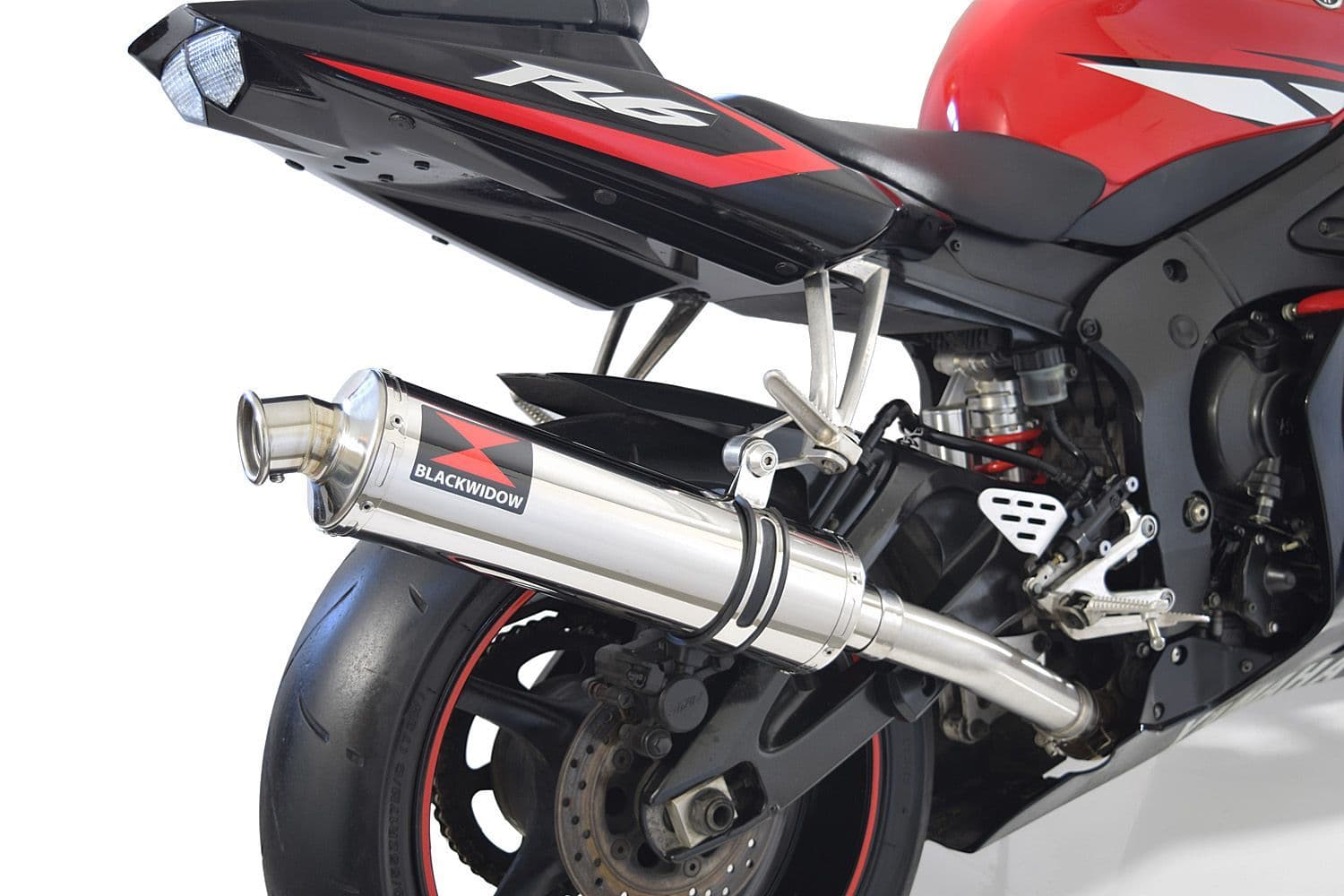 YZF-R6 2003-2005 Exhaust Silencer Kit 400mm Round Stainless