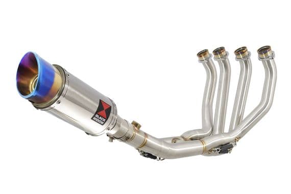 YZF - R6 2006 - 2025 RJ27 Race De Cat Exhaust System 200mm Round Blue ...