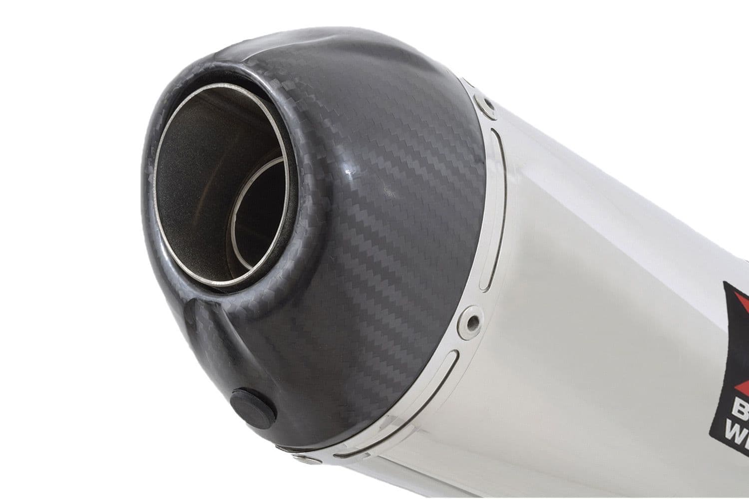 YZF - R6 2006 - 2025 RJ27 Silencer Kit 200mm Oval Stainless Carbon Tip