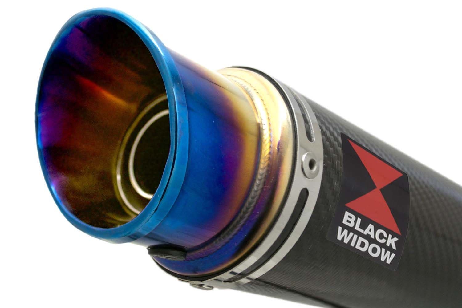 YZF - R6 2006 - 2025 RJ27 Silencer Kit 230mm GP Round Blue Tip Carbon