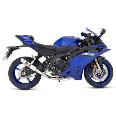 YZF - R9 2024 - 2026 De - Cat Exhaust System 230 mm Round GP Stainless Steel Silencer