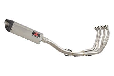YZF1000 R Thunderace 1996-2003 Exhaust System 350mm Tri Oval Stainless Carbon Silencer
