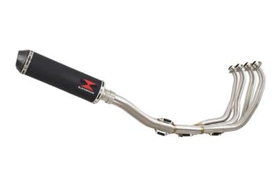 YZF1000 R Thunderace 1996-2003 Exhaust System 370mm Round Black Stainless Carbon Silencer