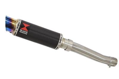 YZF750R YZF750 Exhaust Silencer Kit 230mm GP Round Blue Tip Carbon