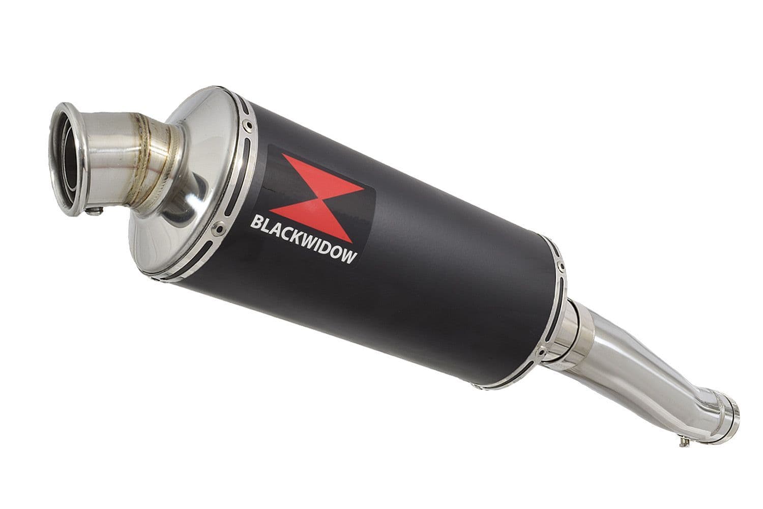 YZF750R YZF750 Exhaust Silencer Kit 300mm Round Black Stainless