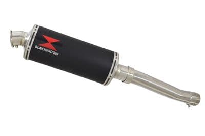 YZF750R YZF750 Exhaust Silencer Kit 300mm Round Black Stainless