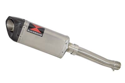 YZF750R YZF750 Exhaust Silencer Kit 300mm Tri Oval Stainless Carbon Tip