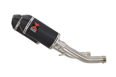 Z 1000 ZR1000A 2003 - 2006 4 - 2 Exhaust Link Pipe 200 mm Oval Silencer BC20V