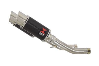 Z 1000 ZR1000A 2003 - 2006 4 - 2 Exhaust Link Pipe 200 mm Round Silencer 200CS