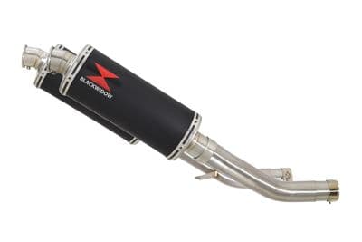 Z 1000 ZR1000A 2003 - 2006 4 - 2 Exhaust Link Pipe 300 mm Oval Silencer 300BS
