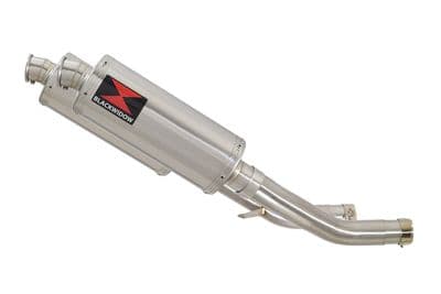 Z 1000 ZR1000A 2003 - 2006 4 - 2 Exhaust Link Pipe 300 mm Oval Silencer 300SS