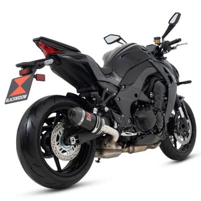 Z 1100 / SE 2026 Exhaust Silencer 200 mm Oval Black Stainless Steel Carbon Tip