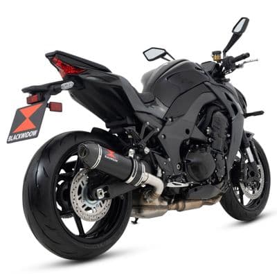 Z 1100 / SE 2026 Exhaust Silencer 300 mm Oval Black Stainless Steel Carbon Tip