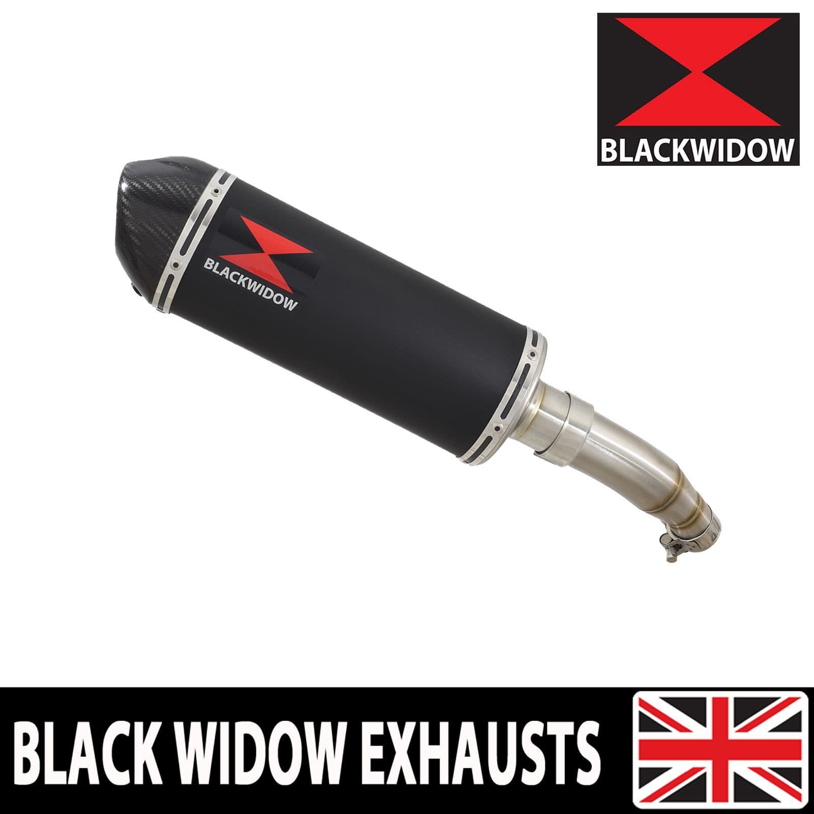 Z 125 2018 - 2024 Exhaust Silencer 300mm Oval Black Stainless