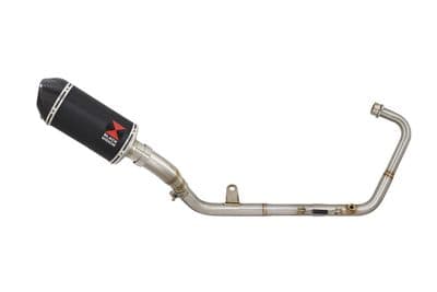 Z 125 2018 - 2024 Exhaust System 200mm Oval Black Stainless Carbon Tip Silencer