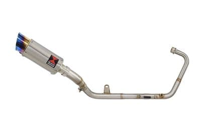 Z 125 2018 - 2024 Exhaust System 200mm Round Blue Tip Stainless Silencer