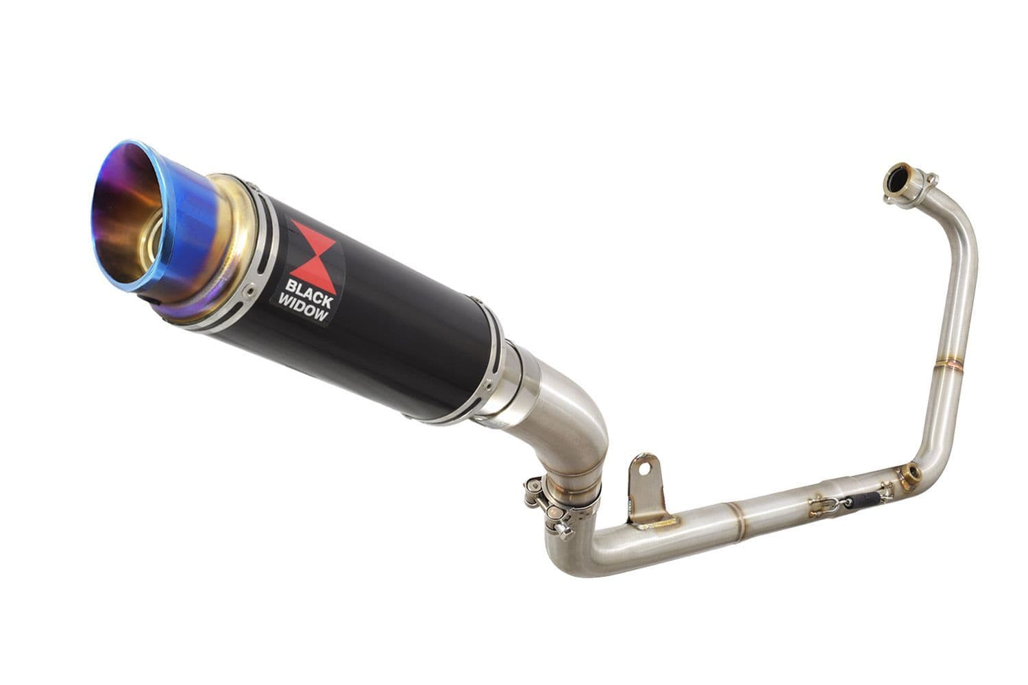 Z 125 2018 - 2024 Exhaust System 230mm GP Round Blue Tip Black