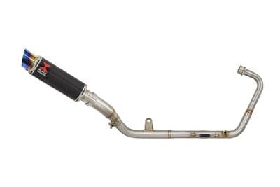 Z 125 2018 - 2024 Exhaust System 230mm GP Round Blue Tip Carbon Silencer