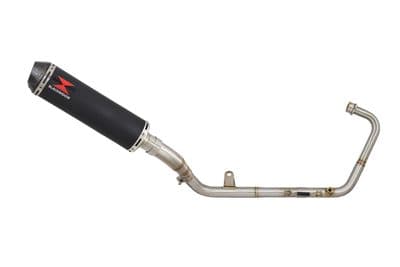 Z 125 2018 - 2024 Exhaust System 370mm Round Black Stainless Carbon Tip Silencer
