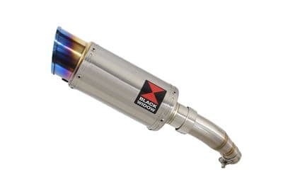 Z 250 SL Exhaust Silencer 200 mm Round Blue Tip Stainless